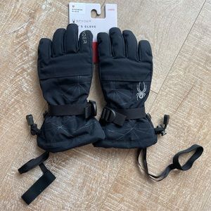 NEW Ski Snow Gloves Kids SPYDER Ski Glove Size L NWT